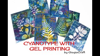 HOW to Unique prints with Cyanotype and Gel Printing [upl. by Kirbie]