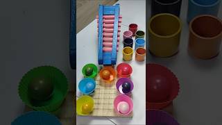 Satisfying Color Balls Running ASMR satisfying colorsorting colorful [upl. by Aseneg]