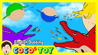 En Dubbing｜Pristichampsus becomes a giant balloon Im still hungry｜Ichthyosaurus｜CoCosToy [upl. by Earley]