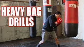 HEAVY BAG DRILLS IMPROVE YOUR BOXING [upl. by Laflam564]