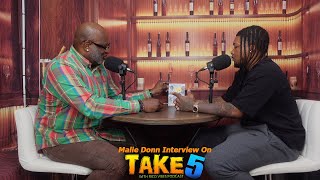 Malie Donn Exclusive Interview On Take 5 With RicoVibes Podcast [upl. by Adarbil]