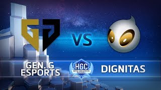 HGC 2018  MidSeason Brawl  Grand Finals  GenG vs Team Dignitas Game 5 [upl. by Htiekram]