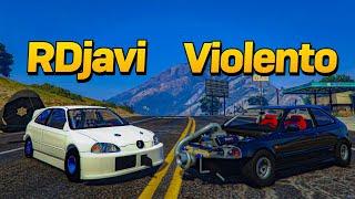 Afinamos Mi HONDA EK9 De Drag Para Derrotar Al Violento Gta Rp [upl. by Cerelly]