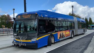 2022 New Flyer XDE60 22005 on R5 Hastings Street To Burrard Station [upl. by Nahgrom]