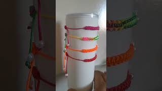 Pulseira macrame com conchinha e pérolasbijuterias [upl. by Balcke]