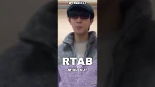 RTAB  SHOUTOUT  RTABBeatbox7287 beatbox [upl. by Kenay]