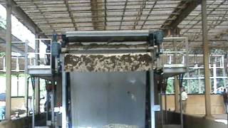 Belt Filter Press Discharge  Charter Machine [upl. by Arahsak]