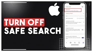 How to Turn On or Turn Off Safe Search on iPhone [upl. by Kolodgie]