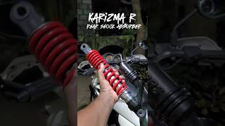 Karizma r rear shock absorber ഉയരം കൂട്ടിയപ്പോൾkarizmarherokarizmar automobilebikersresfeber25 [upl. by Rhynd829]