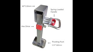 Testing Details for RV Corner Steady Caravan Feet Rear Stabilizer Drop Leg [upl. by Dnalsor]