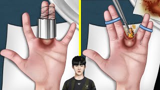 ASMR Remove the cockroach from between Chovys fingers [upl. by Cumine919]