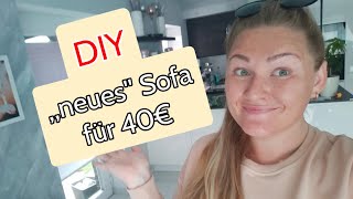 DIY  Sofa selber neu beziehen new sofa cover by yourself [upl. by Sido]