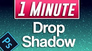 Photoshop 2019  How to Add Drop Shadow to Images and Text [upl. by Marrin]