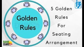 5 Golden Rules for Reasoning Seating Arrangement [upl. by Haletky896]