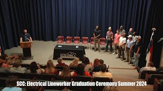 SCC Lineworker Graduation Summer 2024 [upl. by Nie]