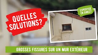 Fissure grave sur un mur extérieur quelles solutions [upl. by Ehav631]