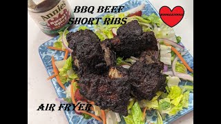 BBQ BEEF SHORT RIBS AIR FRYER [upl. by Carvey]