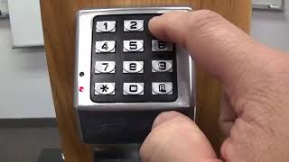 Alarm Lock Trilogy T2 DL2700 programming instructions [upl. by Lohcin]