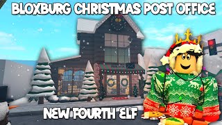 THE NEW BLOXBURG FOURTH ELF IS HERE AND BUILDING A CHRISTMAS POST OFFICE IN MY TOWN [upl. by Anovahs]