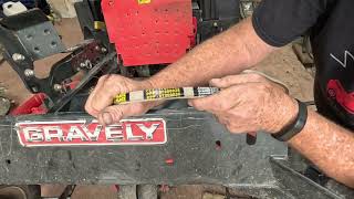 Gravely ZT 52HD Deck Belt Replacement and New Blades [upl. by Rosita414]