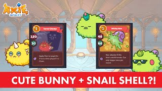 Meta or Meme Cute Bunny  Snail Shell Combo  Axie Infinity [upl. by Tonie519]