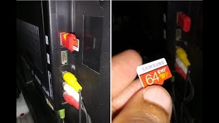 How to connect SD Card to LED TV amp Watch Videos Music and Pictures [upl. by Gniw570]