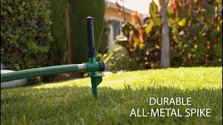 Rain Bird HighEfficiency Rotary Sprinkler on a Spike [upl. by Nailliw]