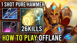 How to Play Offlane Carry Omniknight in 735c with 1 Shot Pure Hammer 60K Total Damage Dealt Dota 2 [upl. by Aikas]