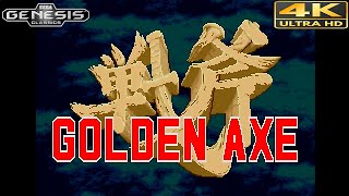 SEGA GENESIS CLASSICS MEGA DRIVE  GOLDEN AXE  4K 60FPS  SEM COMENTÁRIOS  FULL GAME [upl. by Ciredor]