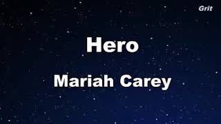 HERO KARAOKE By Mariah Carey [upl. by Htrow756]