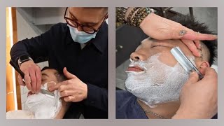 💈🪒ASMR  Shave your face with a skilled technician who has won many awards [upl. by Apollo]