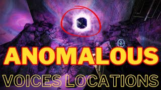 All 8 Anomalous Voices locations in Destiny 2 [upl. by Forkey]