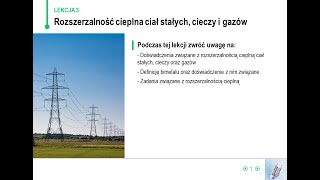 Fizyka  klasa 8  Rozszerzalność cieplna ciał stałych cieczy i gazów [upl. by Isleen]