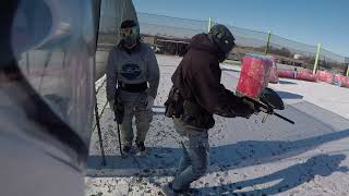 I froze my paintballs  LVLUP Sports Paintball Park [upl. by Elem]