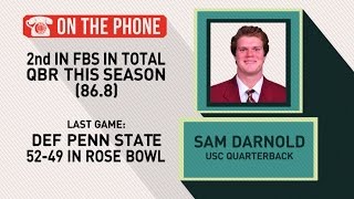 Gottlieb Sam Darnold talks Rose Bowl win [upl. by Renita]