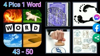 4 Pics 1 Word Game Level 43  50 Walkthrough Android Gameplay  Puzzle [upl. by Ttenna]