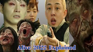 Alive Film Explained In Hindi Urdu l Korean Zombies Alive Summarized l ThrillerHorror in Hindi [upl. by Lorac]