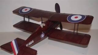 Building The RAF SE5A Balsa Wood Biplane [upl. by Fairleigh]