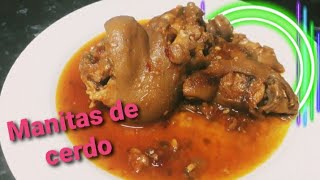 Manitas de cerdo en salsa Receta tradicional [upl. by Azenav]