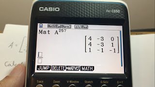 MATRIZ Elevada CUALQUIER NÚMERO  Casio fxCG50 [upl. by Rehpotsrik692]