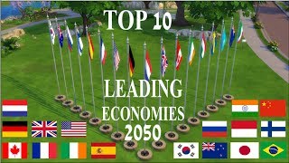 10 Powerful economies in 2050  Top 10 GDP in 2050 PPP [upl. by Herve]