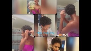 Wash N GoShingling method on TWA  Define your curls [upl. by Suhcnip21]