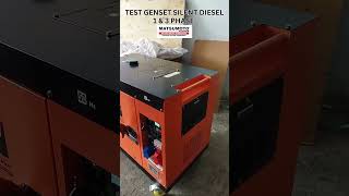 TEST Genset Silent Diesel 10 kVA MATSUMOTO 8000 Watt Generator MDG12 ST 1 1 amp 3 Phase generator [upl. by Gris]