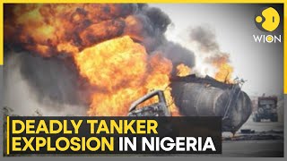 Nigeria Fuel tanker explosion kills 48 50 cattle burnt alive  Latest News  WION [upl. by Rekoob]