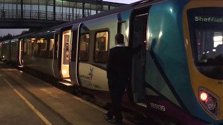 Transpennine Express 185139 At Meadowhall From Cleethopres To Sheffield [upl. by Nwahsear]