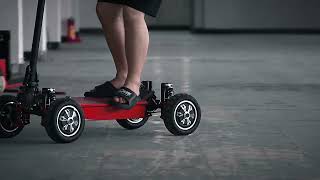 48v electric scooterescooterskateboardskateboarder4wdfour wheel drivegolf cartwalking cart [upl. by Ahsuas]