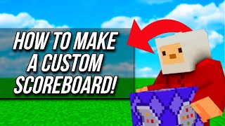 Minecraft Bedrock  How To Make A Custom Scoreboard Easily  PS4 MCPE Xbox Windows 10 amp Switch [upl. by Alexandro]