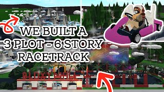 We Built a GIANT RACETRACK in BLOXBURG  BLOXBURG ROBLOX  ROBUILDS [upl. by Anawt]