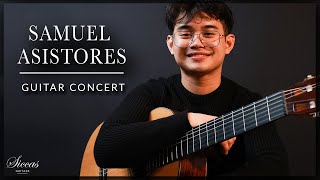 SAMUEL ASISTORES  Online Guitar Concert  Bach Chopin Telemann  Siccas Guitars [upl. by Nevada270]