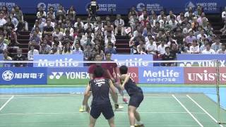 YONEX OPEN JAPAN 2014  SFs MD AhsanSetiawan 1 INA vs HashimotoHirata JPN [upl. by Bourke413]